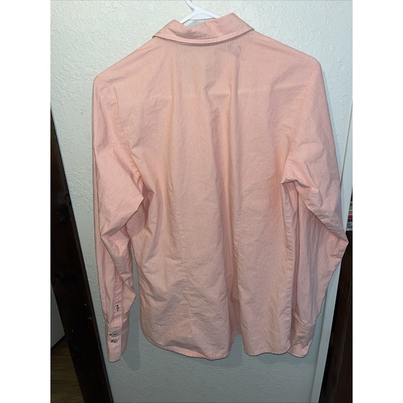Vtg cruel girl shirt western pink and white stripe size large woman's Button Up - Picture 5 of 6